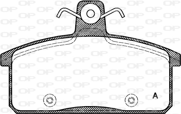 OPEN PARTS stabdžių trinkelių rinkinys, diskinis stabdys BPA0128.50